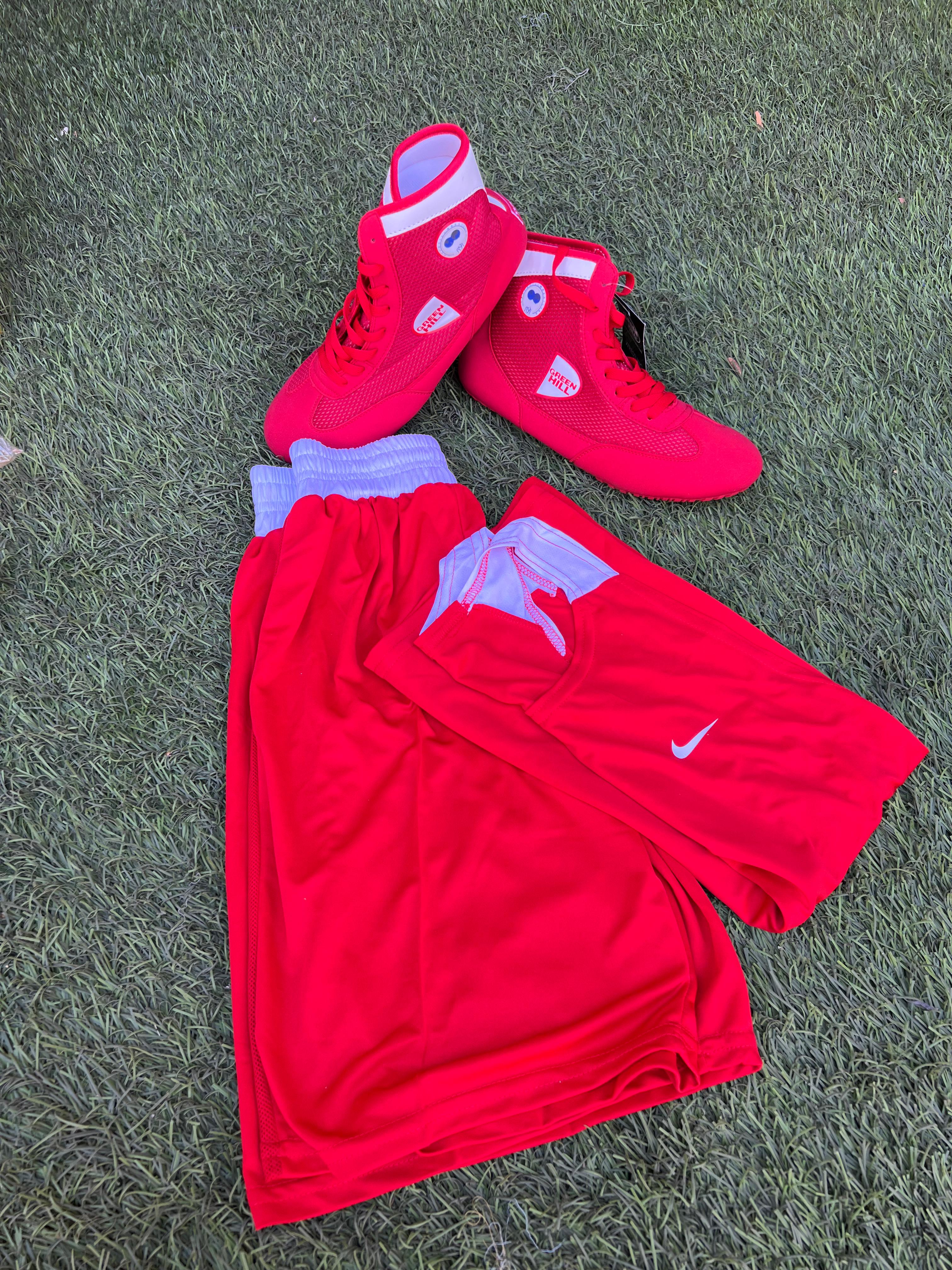 Pack Boxe – Chaussures Green Hill + Tenue Nike Complète